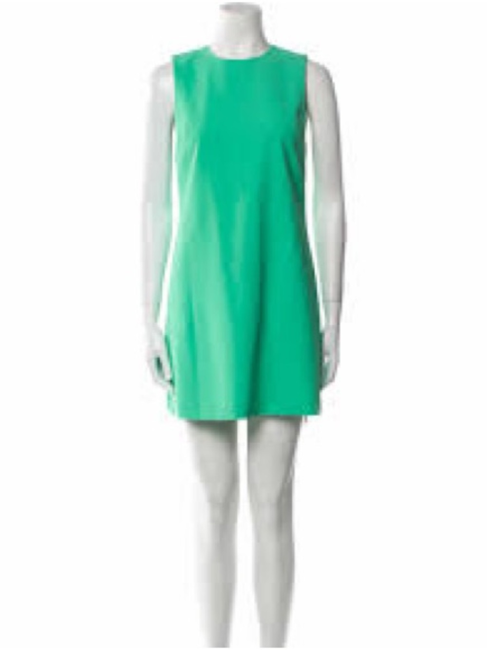 Alice + Olivia Vibrant Green Sleeveless Shift Mini Dress